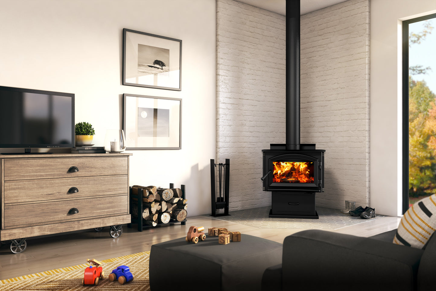 ENERZONE SOLUTION 1.7 WOOD STOVE