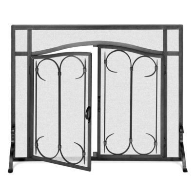Iron Arch Gate Burnished Black Two Sizes