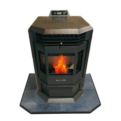 COMBO DEAL- HP22 PELLET STOVE WITH 36'' BLACK COPPER HEARTH PAD